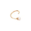 Twist earring - gold-plated silver