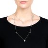 Concha multi pearl necklace - silver