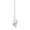 Concha pearl necklace large A - silver