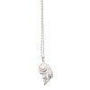 Concha pearl necklace large A - silver