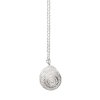 Concha pearl necklace large B - silver