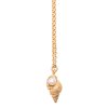 Concha pearl necklace medium C - gold-plated silver