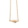 Concha pearl necklace mini B - gold-plated silver