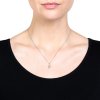 Concha pearl necklace mini C - silver