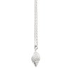 Concha pearl necklace mini C - silver