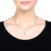 Concha pearl necklace small A - silver