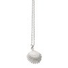 Concha pearl necklace small A - silver