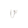 Petite A twist earring Right- silver