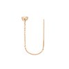 Petite A chain earring - gold-plated silver