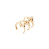 Petite A triple earcuff - gold-plated silver