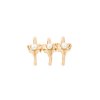 Petite A triple earcuff - gold-plated silver