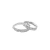 Amour wedding rings - 14kt white gold