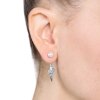 Blacktip earring diamond - 14kt white gold