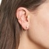Petite A chain earcuff - 14kt yellow gold