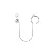 Petite A chain earcuff - 14kt white gold