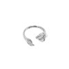 Esther pearl ring A - 14kt white gold