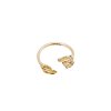 Halia pearl ring A - 14kt yellow gold