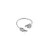 Halia pearl ring B - 14kt white gold