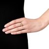 Halia pearl ring B - 14kt yellow gold