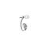 Ava pearl earring A - 14kt white gold