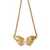 Naia grand pearl necklace - gold-plated silver