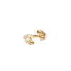 Esther pearl ring B - gold-plated silver