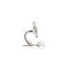 Sirene pearl earring - left - silver