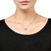 Ava pearl necklace - silver