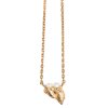 Ava petite pearl necklace - gold-plated silver