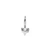 Petite A Baby Earring - 14kt white gold