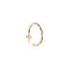 Foam earring C - thin - puzetta - 14kt yellow gold