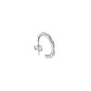 Foam earring B - thin - puzetta - 14kt white gold