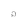 Foam earring A - thin - puzetta - 14kt white gold