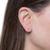 Foam earring A - puzeta - 14kt white gold