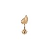 Ava pearl earring B - left - gold-plated silver