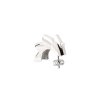 ag white a horse earring