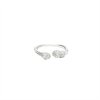 Kaba pearl ring M - silver