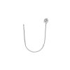 PICO PEARL CHAIN EARRING M WHITE GOLD