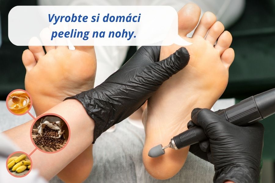 Vyrobte si domáci peeling na nohy