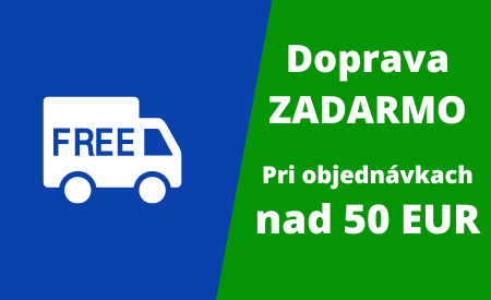 Doprava zadarmo pri objednávkach nad 50 EUR