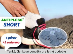 ponozky antipless short 7 farby
