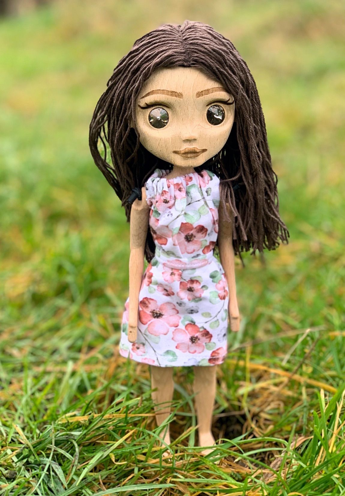 Drevená bábika Zoe - vyrobená v Českej republike Antonie Emma