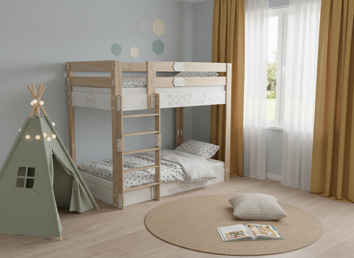 Dvojposchodová rastúca posteľ  Antonie Emma