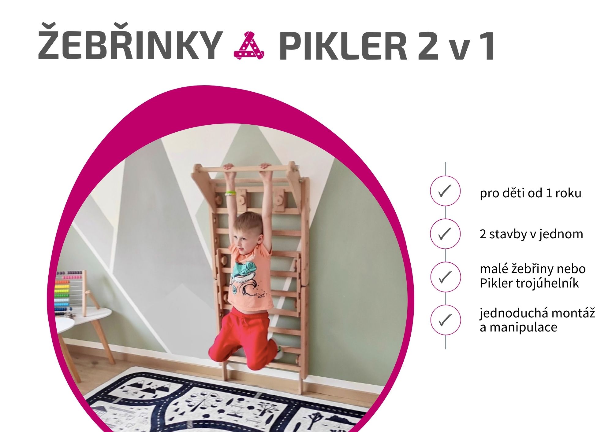 REBRINKY A PIKLER TROJUHOLNÍK 2 v 1  Antonie Emma