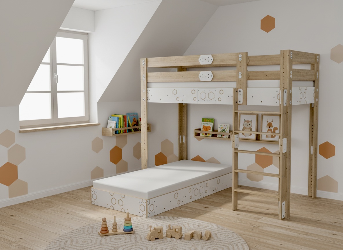 Dvojlôžková rastúca posteľ MANU Š90/V200/VB Antonie Emma