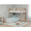 Dvoupatrová rostouci postel do L MANU Š120/V200/VČ
