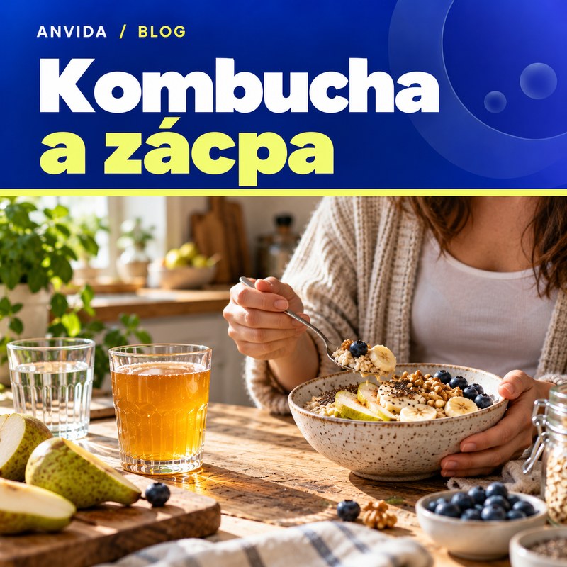 Kombucha a zácpa: kdy může sednout a kdy opatrně