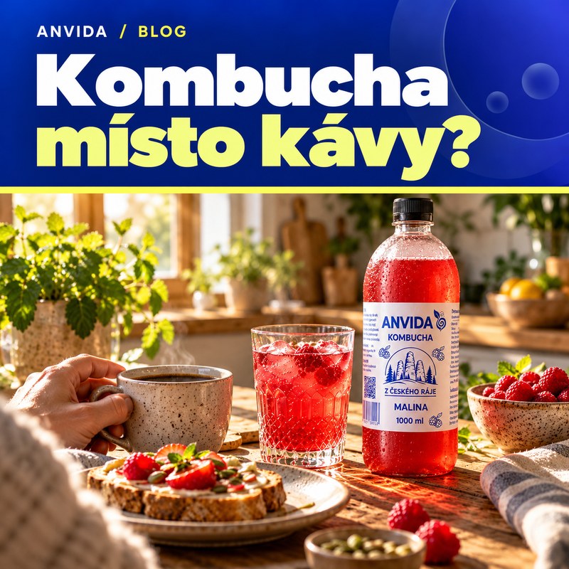 Kombucha místo kávy: kdy dává ráno smysl