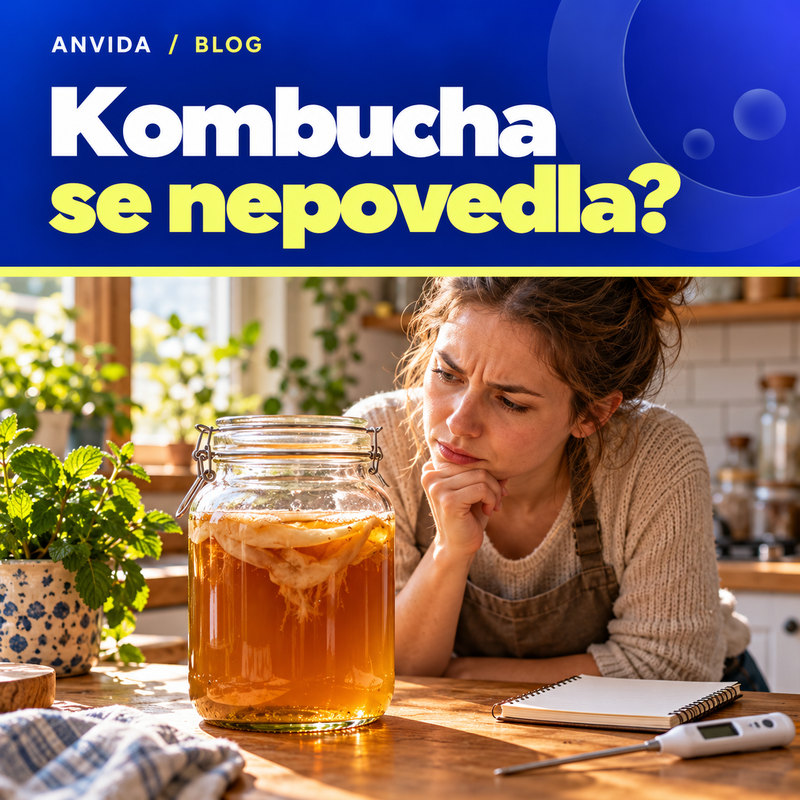Kombucha se nepovedla? Nejčastější problémy a jejich řešení