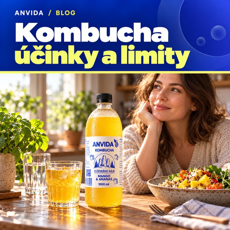 Kombucha účinky: benefity, dávkování a kdy být opatrný